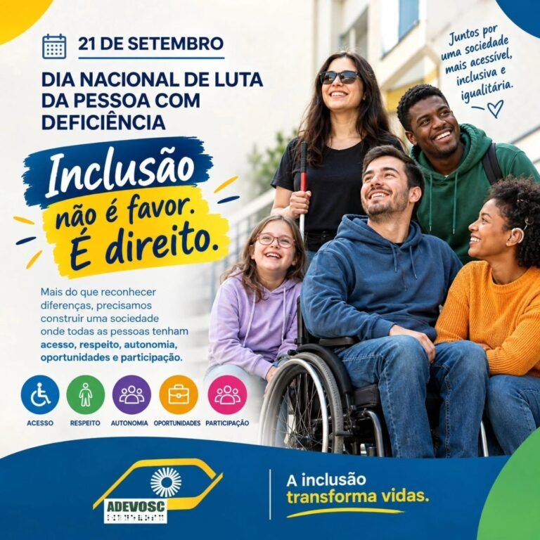 21 DE SETEMBRO | DIA NACIONAL DE LUTA DA PESSOA COM DEFICIÊNCIA